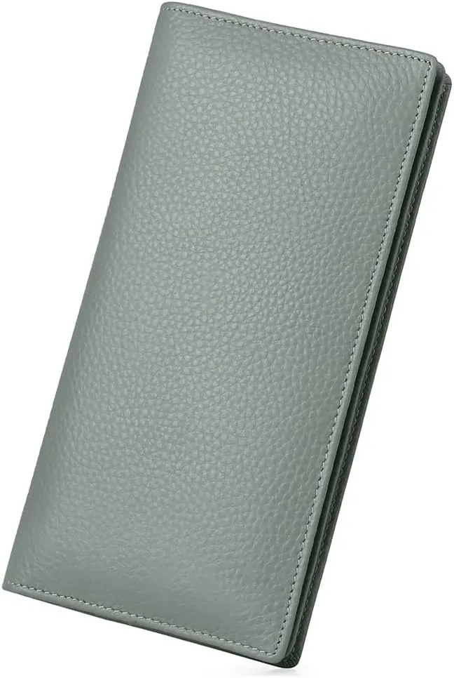 GOIACII Wallets for Women RFID Blocking Ultra Slim Real Leather Credit Card Holder Clutch