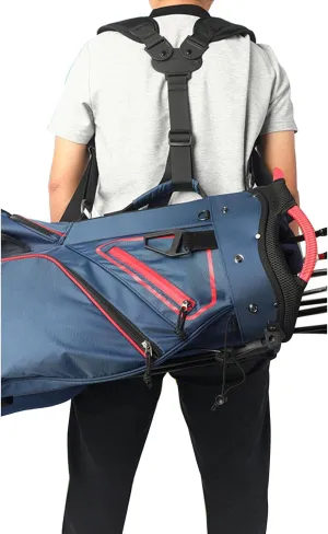 Golf Bag Shoulder Strap Comfortable Double Shoulder Straps Replacement Backpack Carrying Strap Adjustable Padded Breathable Golf Bag Double Shoulder Replacement