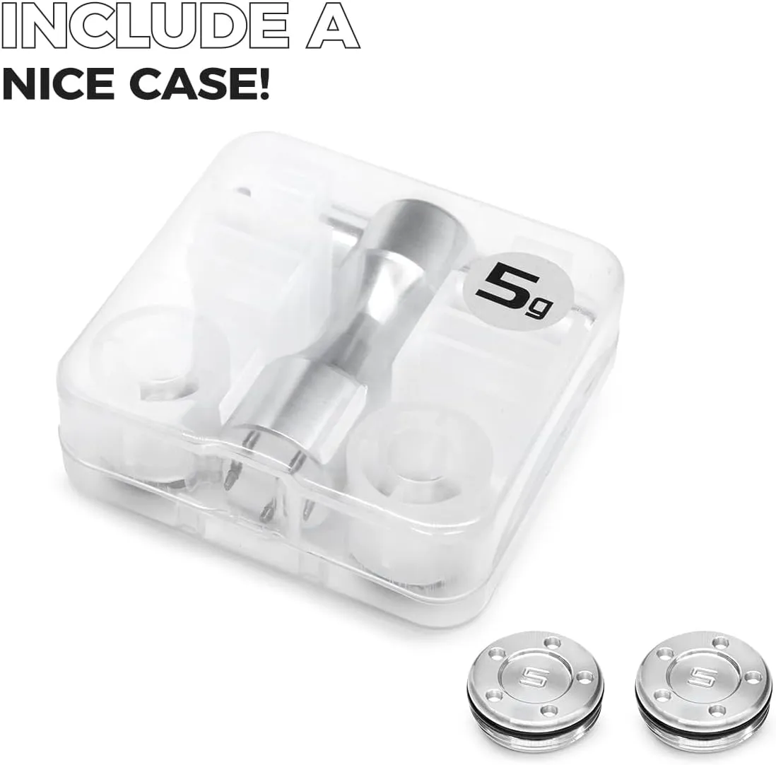 Golf Putter Head Weight 2pcs 5g/10g/15g/20g/25g/30g/35g/40g/45g with Wrench Kit Set Compatible with Titleist Scotty Cameron Putters Newport (5g Wrench (2pcs))
