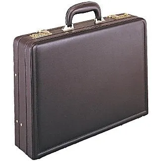 Good Hope Bags Business Briefcase Collection 4in. Expandable Leather Attache