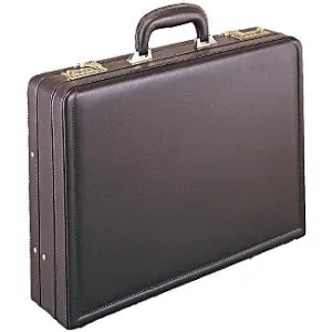Good Hope Bags Business Briefcase Collection 4in. Expandable Leather Attache