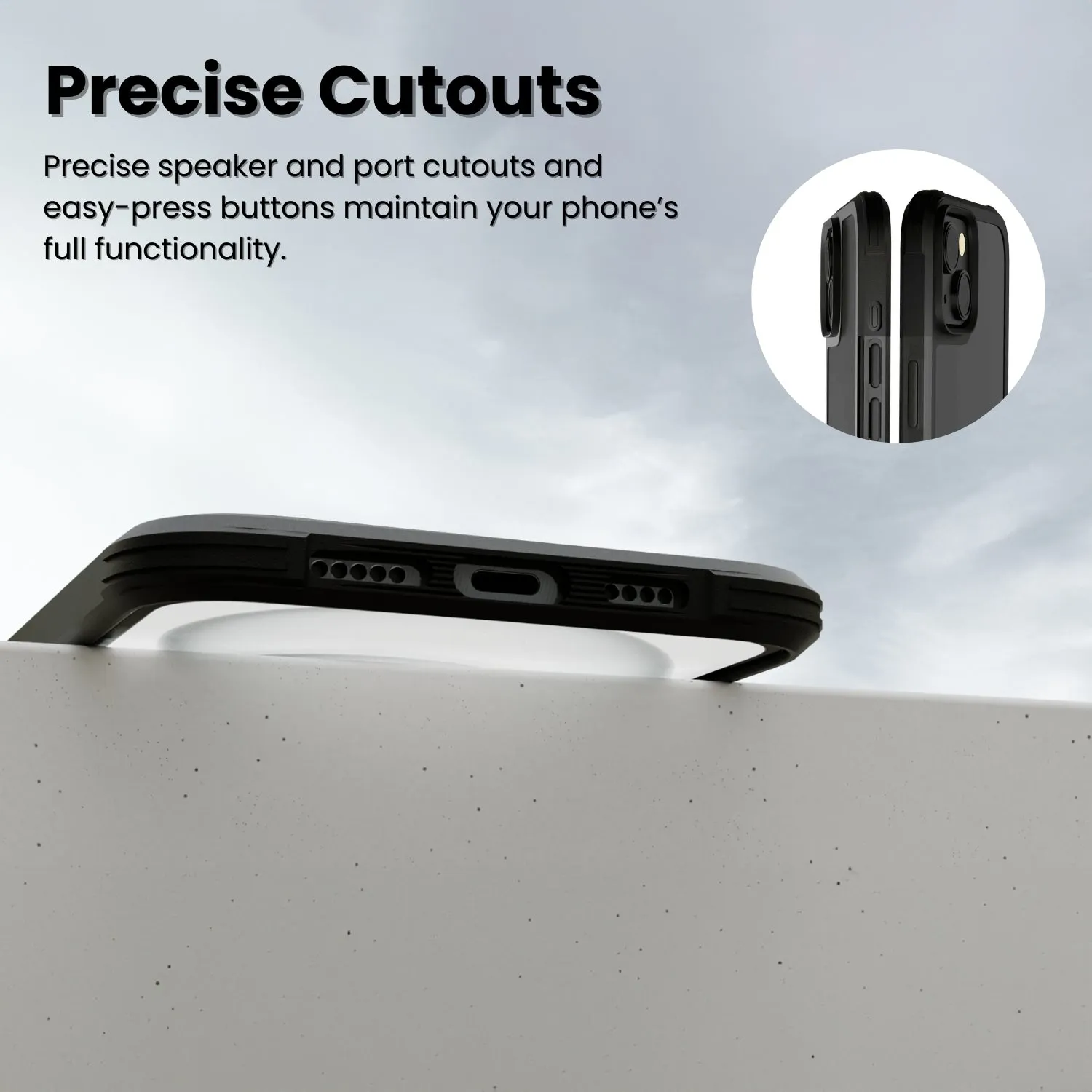 Grip Armour Case Cover For iPhone 14