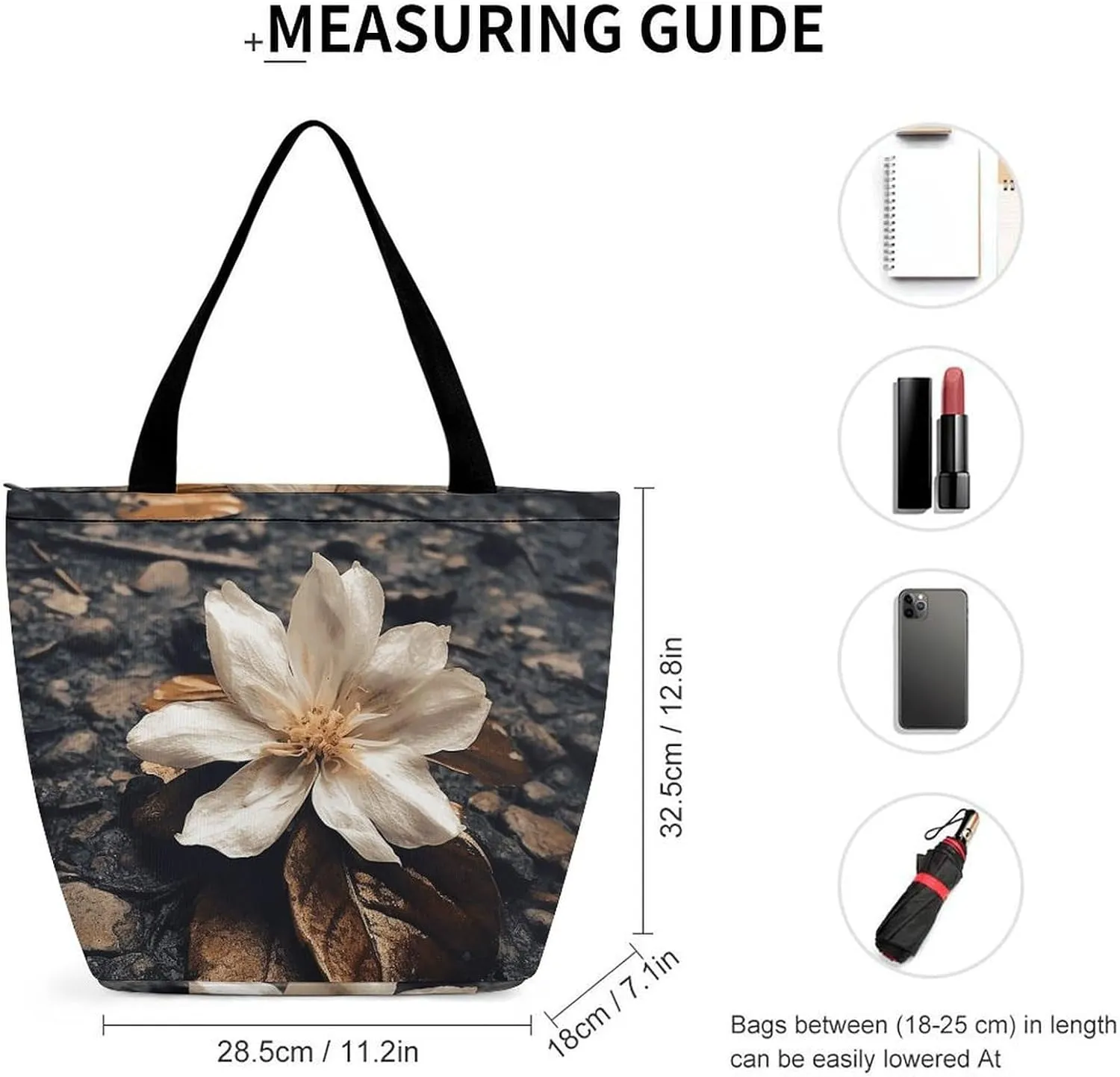 Grocery Bag Reusable Tote Bag Foldable Black Dog in The Field Shopping Bag Handbag Washable Shoulder Bag for Travel