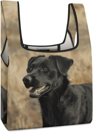 Grocery Bag Reusable Tote Bag Foldable Whales And White Bears Shopping Bag Handbag Washable Shoulder Bag for Travel