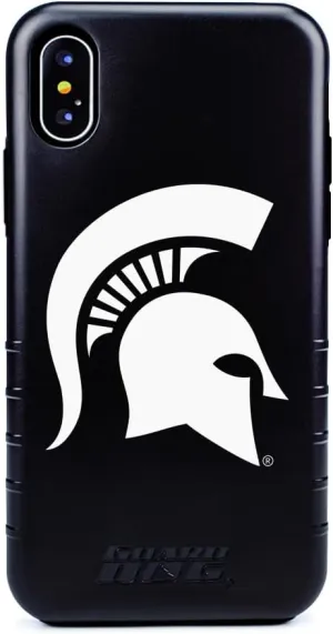 Guard Dog Case Compatible with iPhone Xs Max - Military Grade - Rugged Two Piece Protection - Collegiate Licensed - Michigan State Spartans - Logo