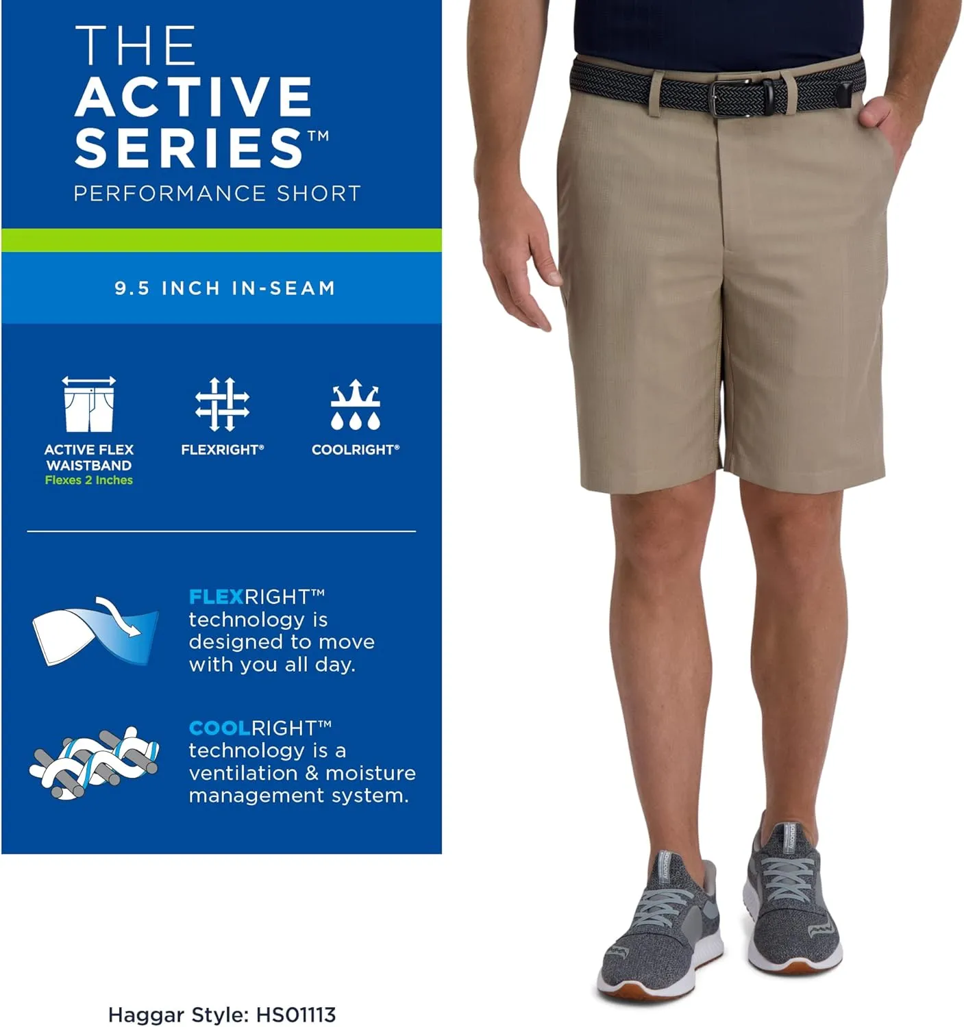 Haggar Men's The Active Series Vent Short (Regular and Big and Tall Sizes)
