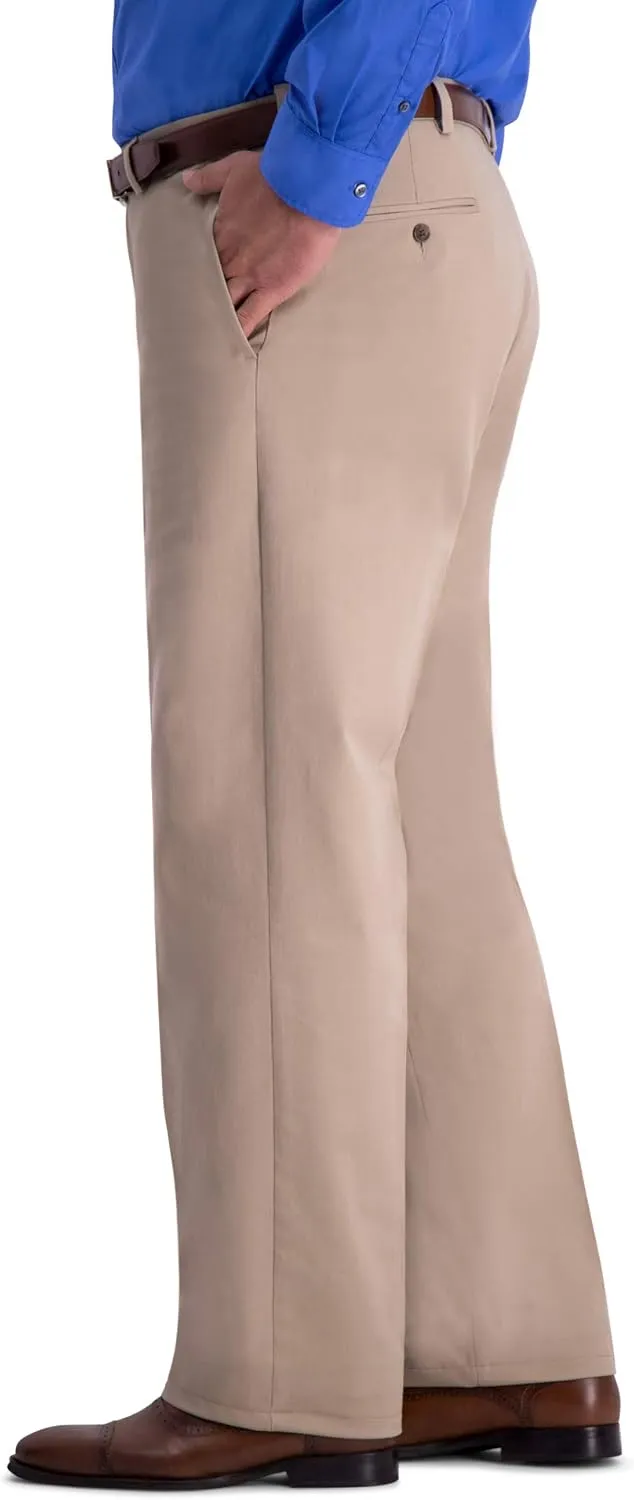 Haggar Men's Work to Weekend Classic Fit Flat Front and Pleat Regular and Big and Tall Sizes