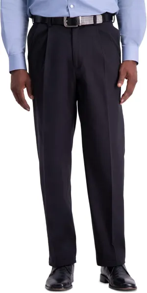 Haggar Men's Work to Weekend Classic Fit Flat Front and Pleat Regular and Big and Tall Sizes