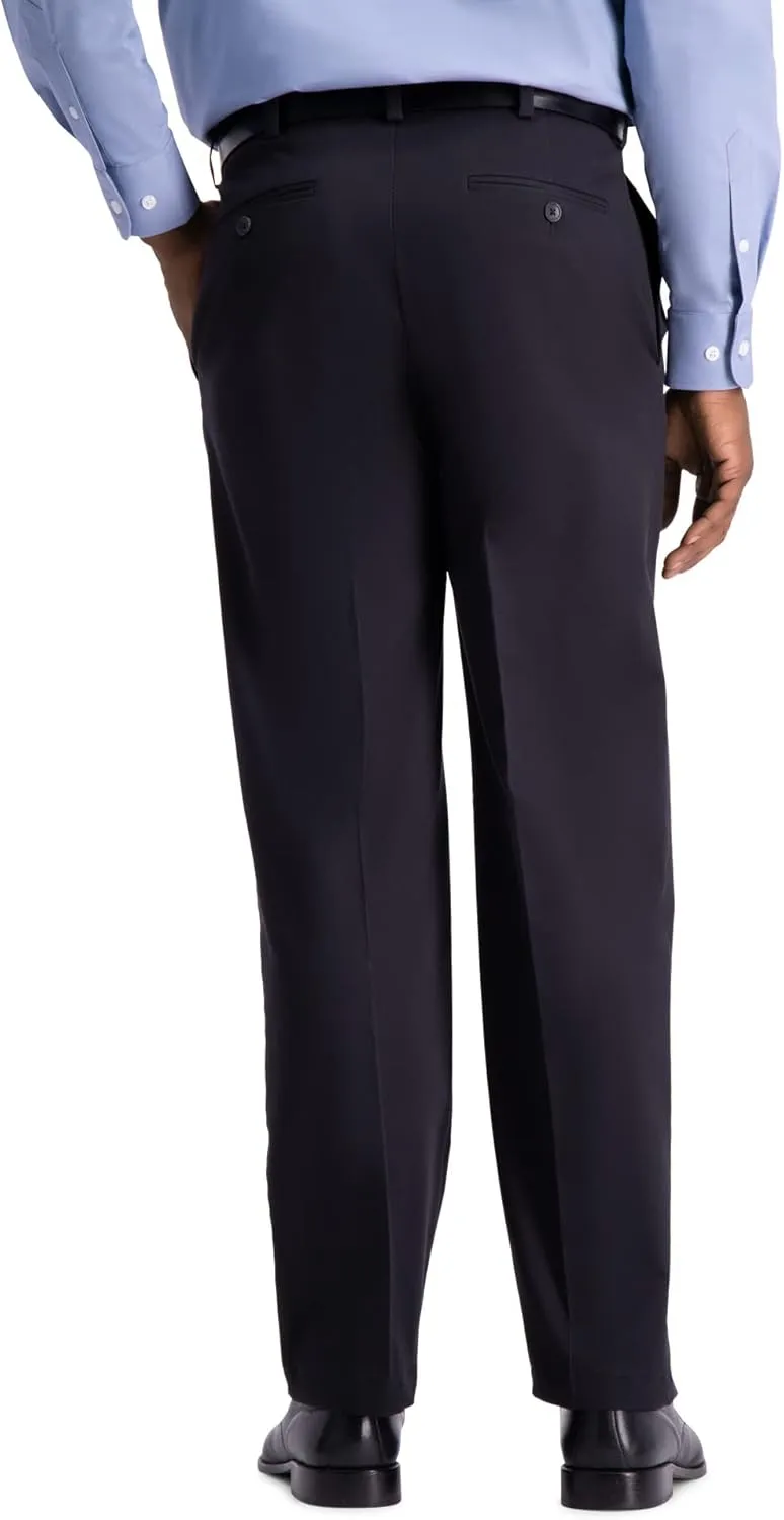 Haggar Men's Work to Weekend Classic Fit Flat Front and Pleat Regular and Big and Tall Sizes