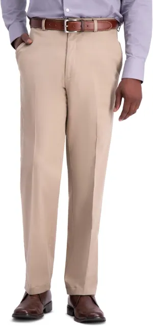Haggar Men's Work to Weekend Classic Fit Flat Front and Pleat Regular and Big and Tall Sizes