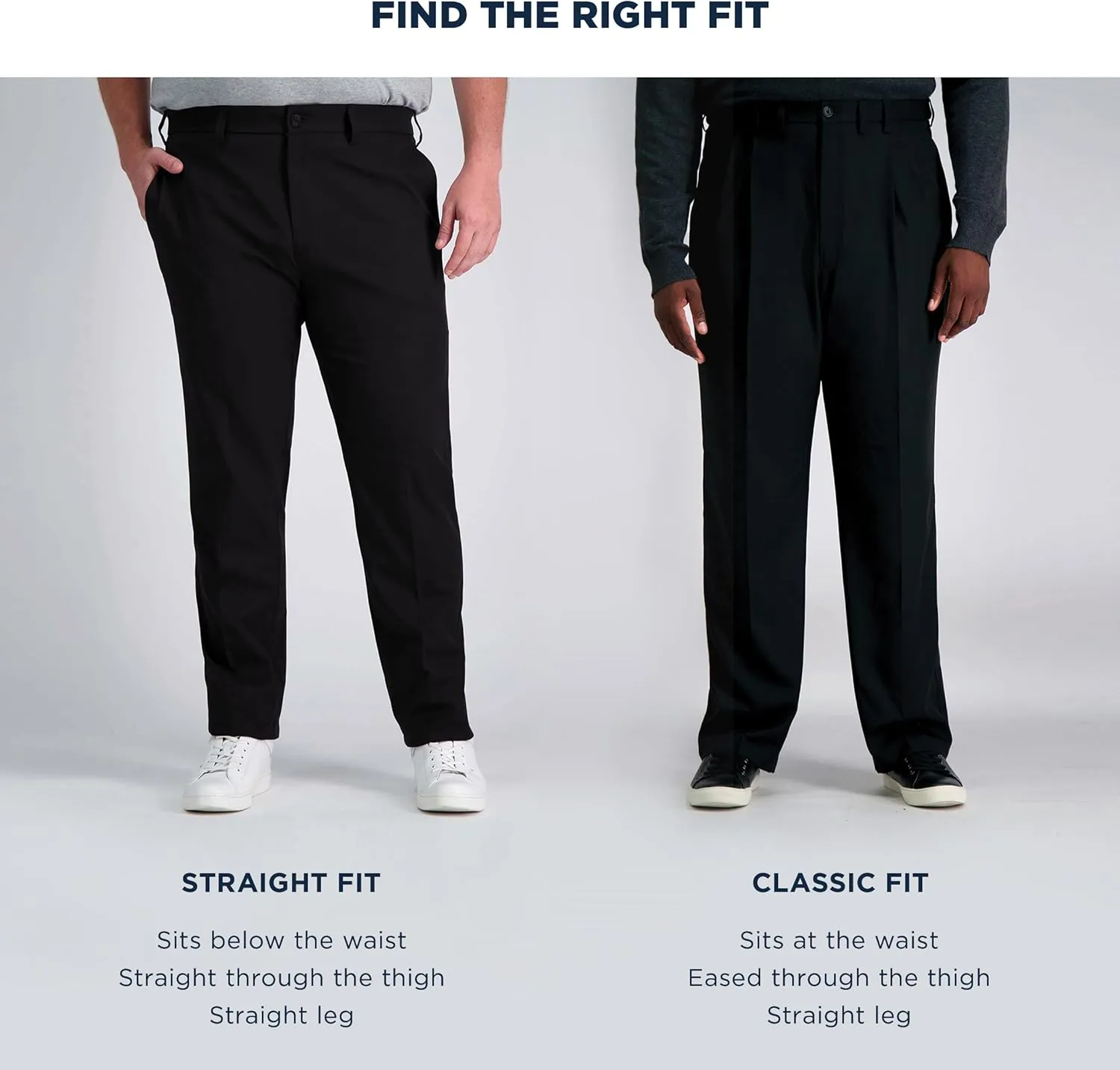 Haggar Men's Work to Weekend Classic Fit Pleat Regular and Big and Tall Sizes