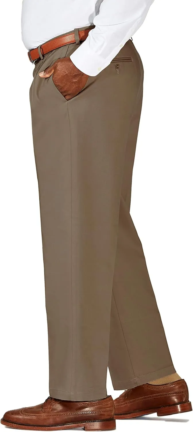 Haggar Men's Work to Weekend Classic Fit Pleat Regular and Big and Tall Sizes
