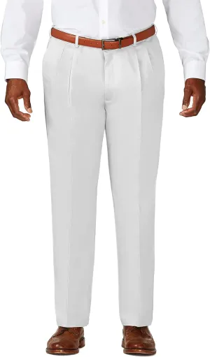 Haggar Men's Work to Weekend Classic Fit Pleat Regular and Big and Tall Sizes