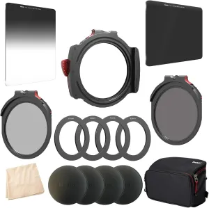 Haida M10 Christmas Kit M10 Filter Holder, 67, 72, 77, 82mm Adapters with caps, Drop in CPL, Red Diamond 100mm ND 3.0 and 100mm Soft Edge 0.9 Grad, M10 Filter Bag, Bonus Drop-in NanoPro ND1.8 Filter