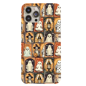 Halloween Ghosties Tarot Card Phone Case