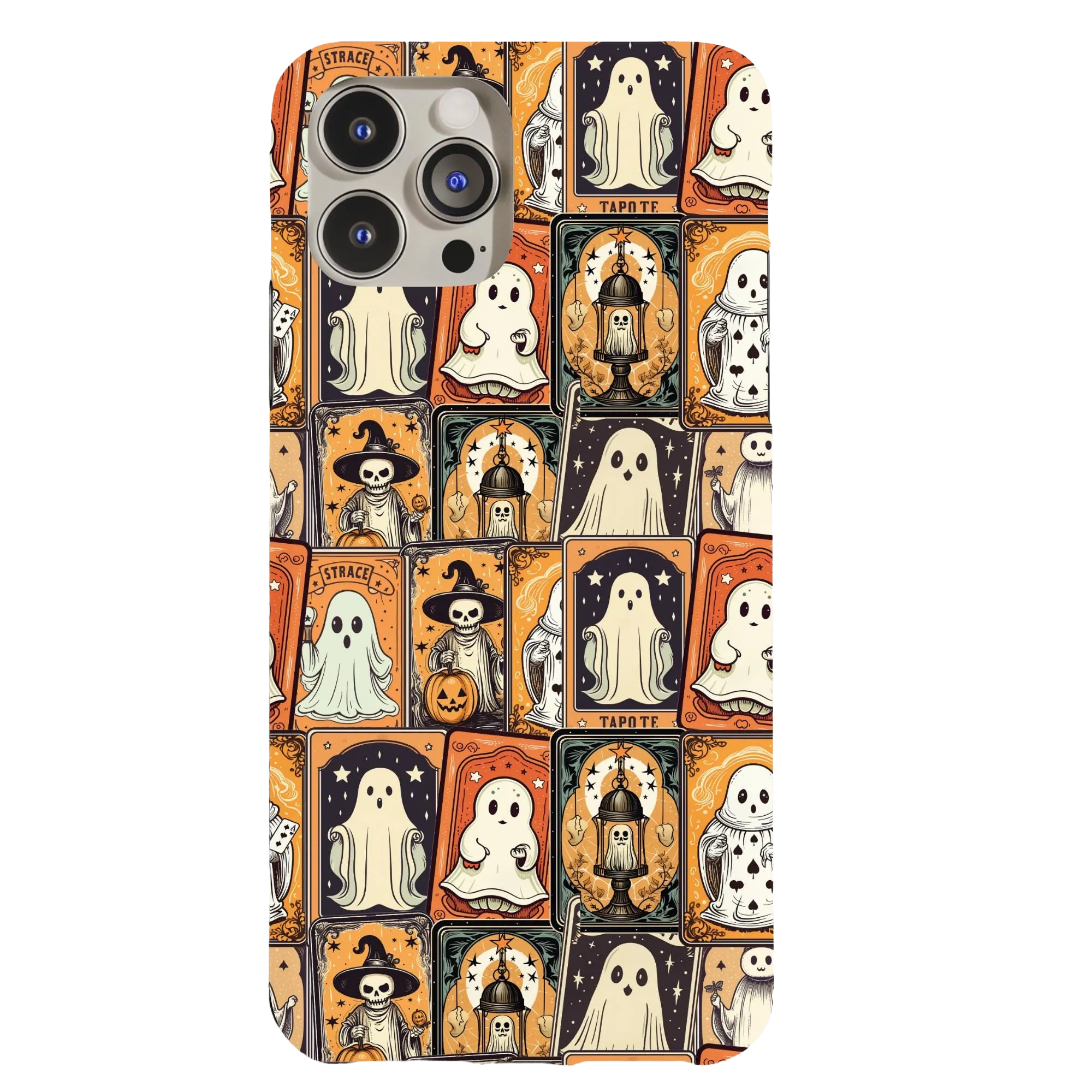Halloween Ghosties Tarot Card Phone Case