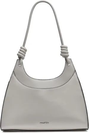 Halston Faye Strap Non-Detachable Top Handle Hobo, Cream