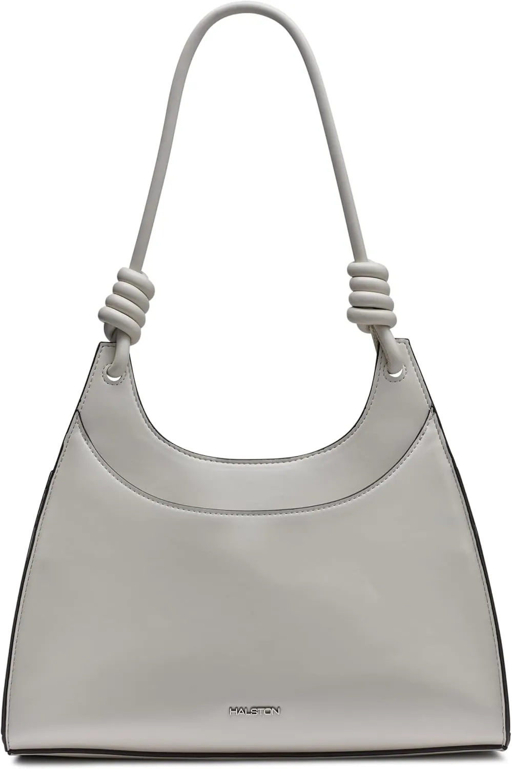 Halston Faye Strap Non-Detachable Top Handle Hobo, Cream