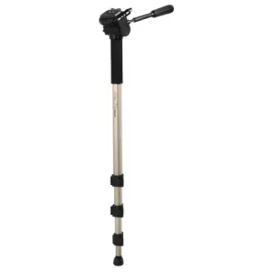 Hama Star 78 Mono Camera Monopod, 3D Tilt Head, 176cm Max Height, 6.4mm Thread, Quick-Release Plate, Spirit Level, Bag