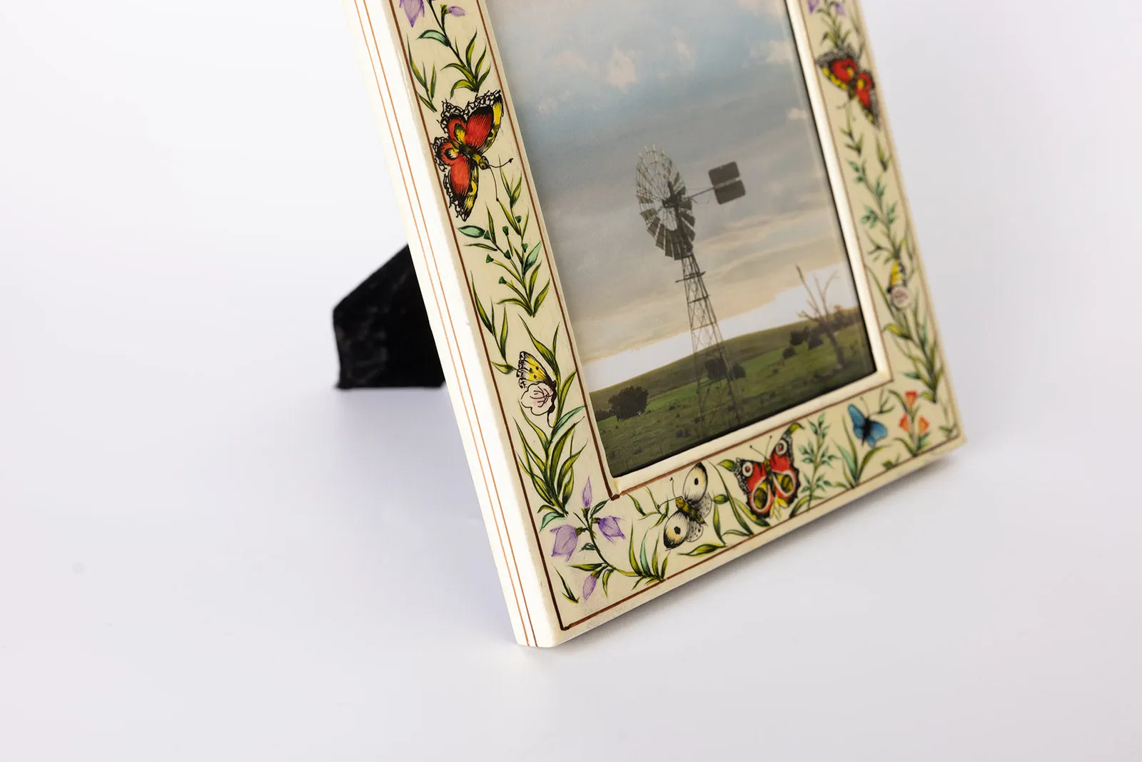 hand painted lacquer work photo frame