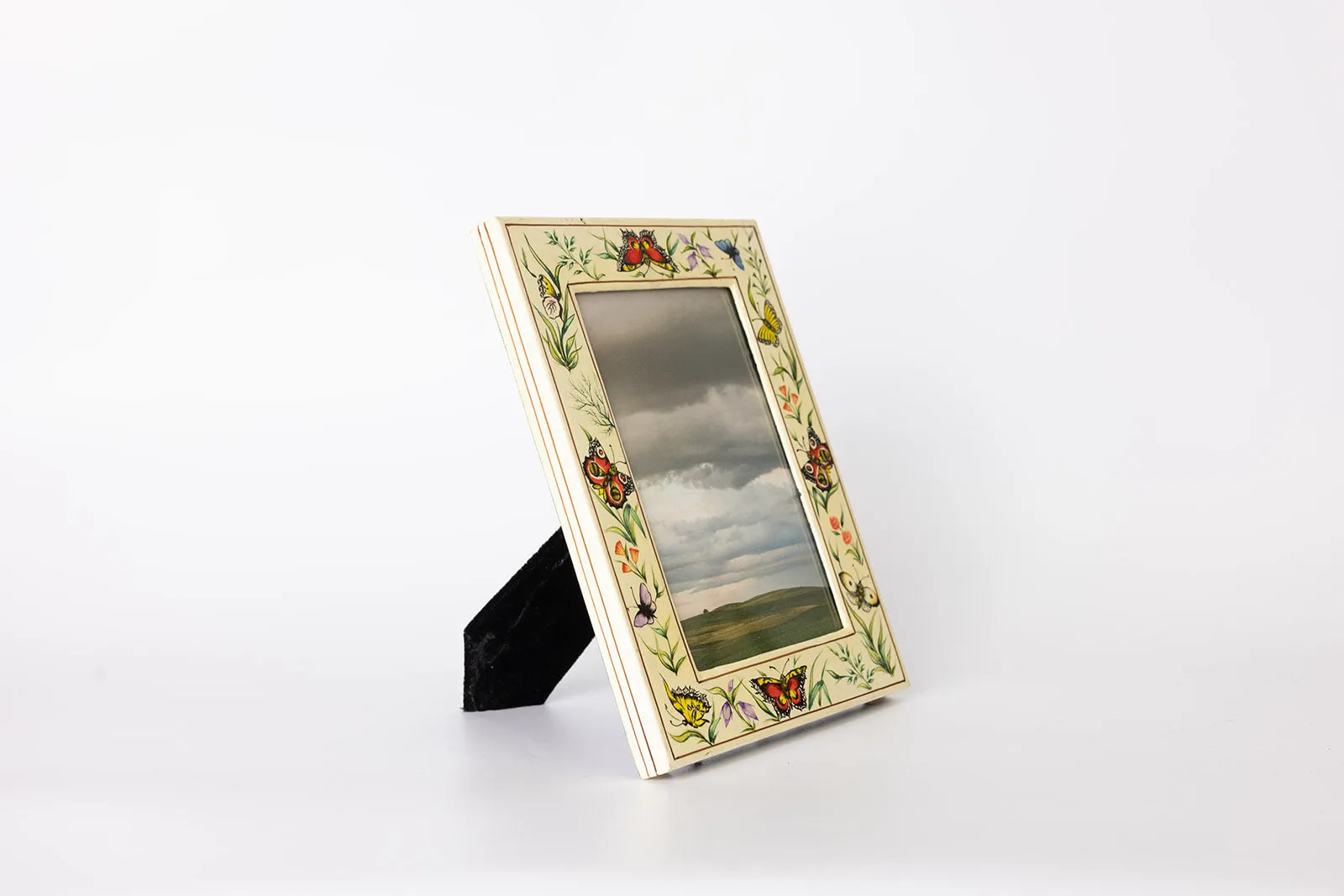 hand painted lacquer work photo frame