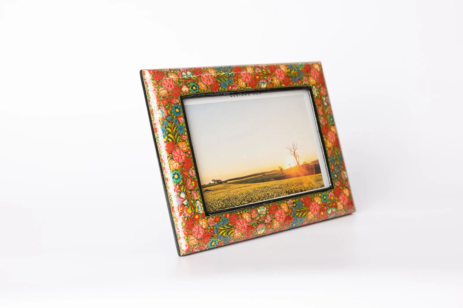 hand painted lacquer work photo frame