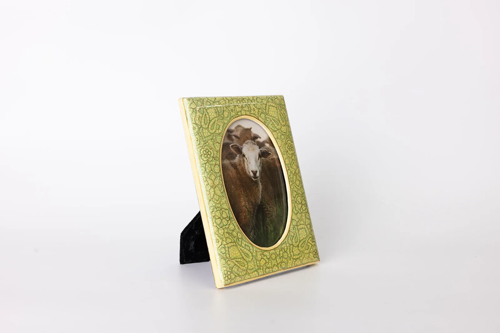 hand painted lacquer work photo frame