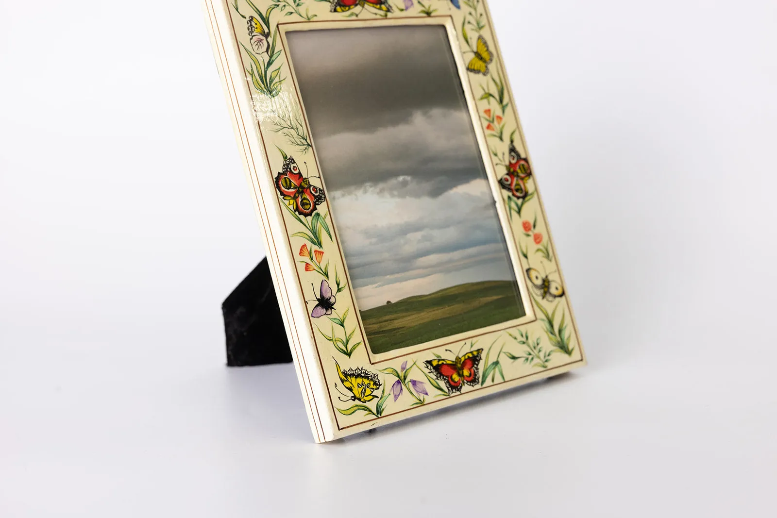 hand painted lacquer work photo frame