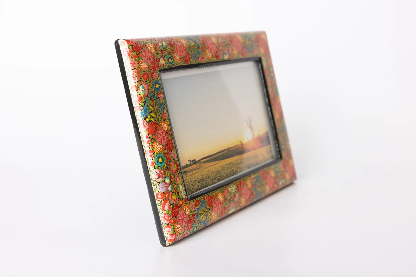 hand painted lacquer work photo frame