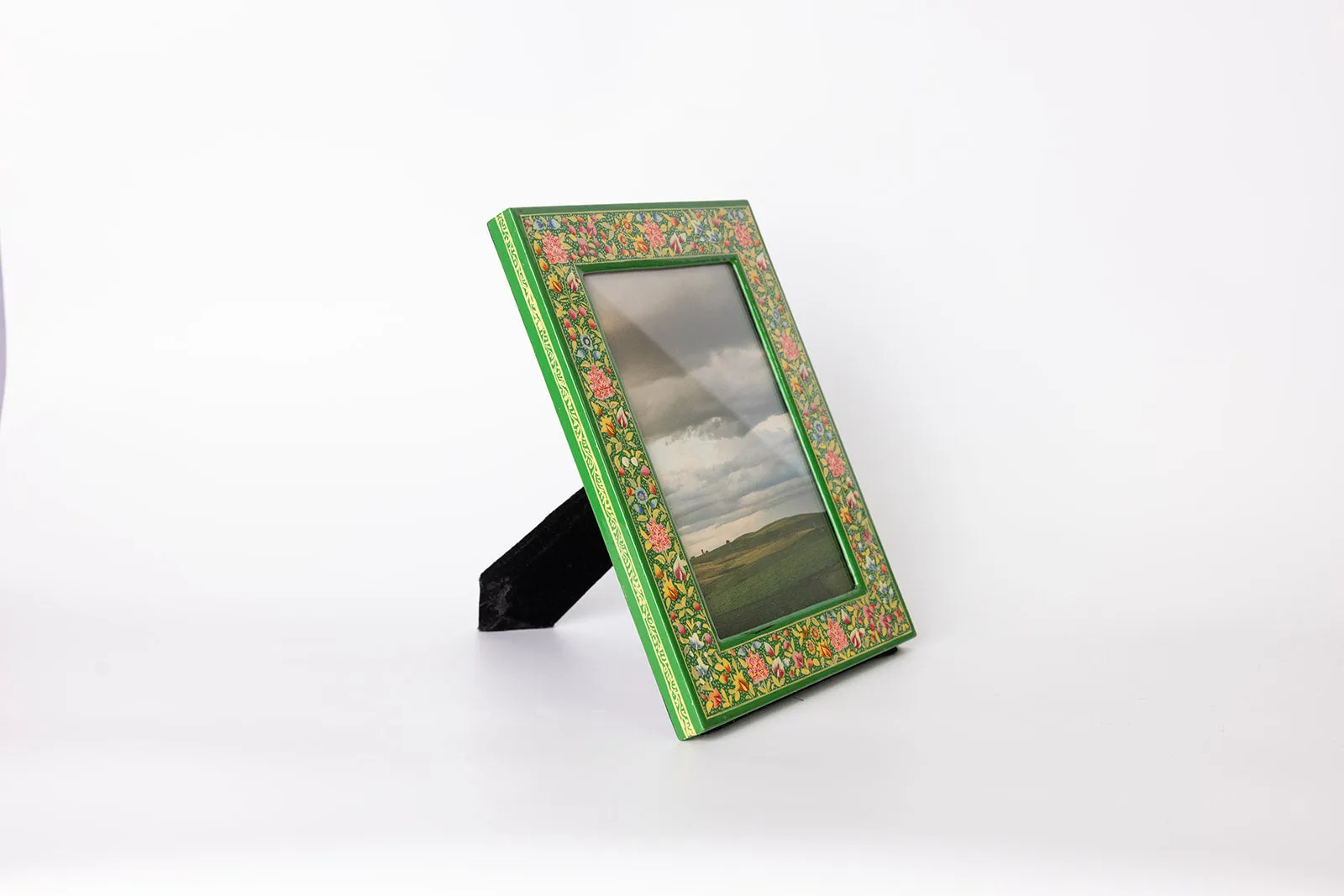 hand painted lacquer work photo frame