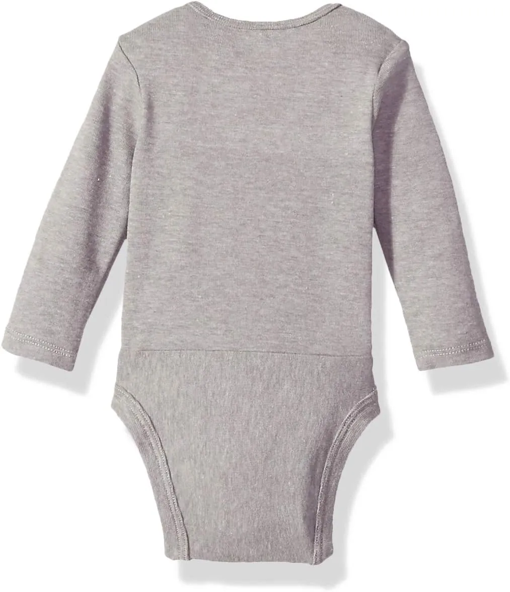 Hanes Baby and Toddler Ultimate Flexy Long Sleeve Bodysuit (5 Pack)