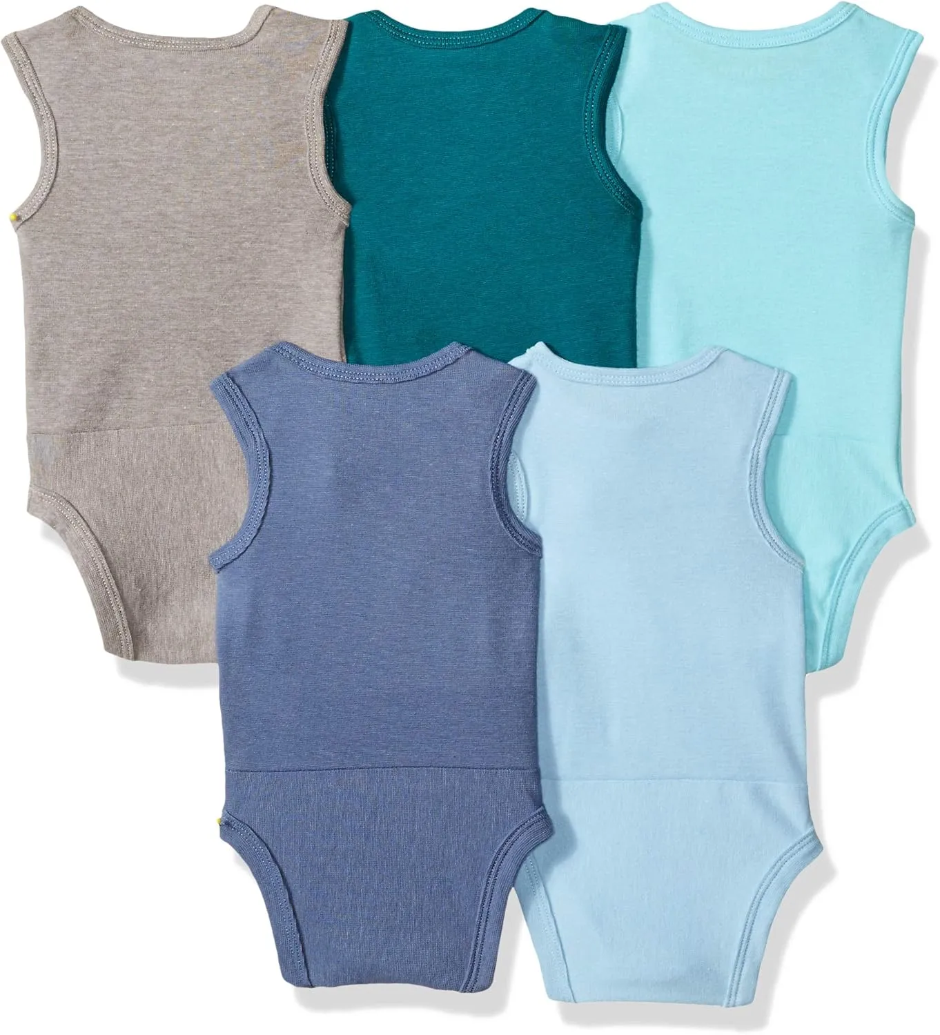 Hanes Baby and Toddler Ultimate Flexy Sleeveless Bodysuit (5 Pack)