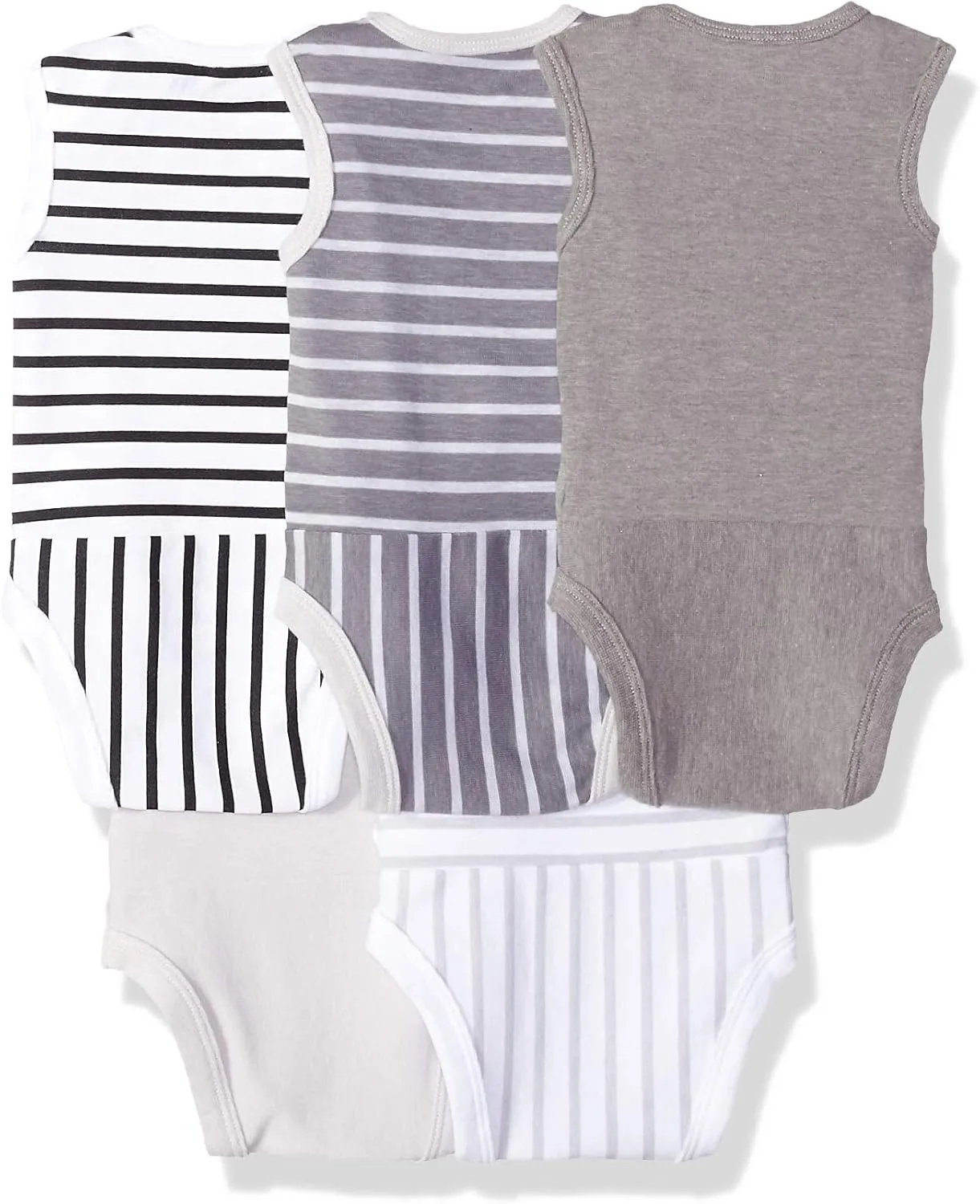 Hanes Baby and Toddler Ultimate Flexy Sleeveless Bodysuit (5 Pack)