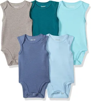 Hanes Baby and Toddler Ultimate Flexy Sleeveless Bodysuit (5 Pack)