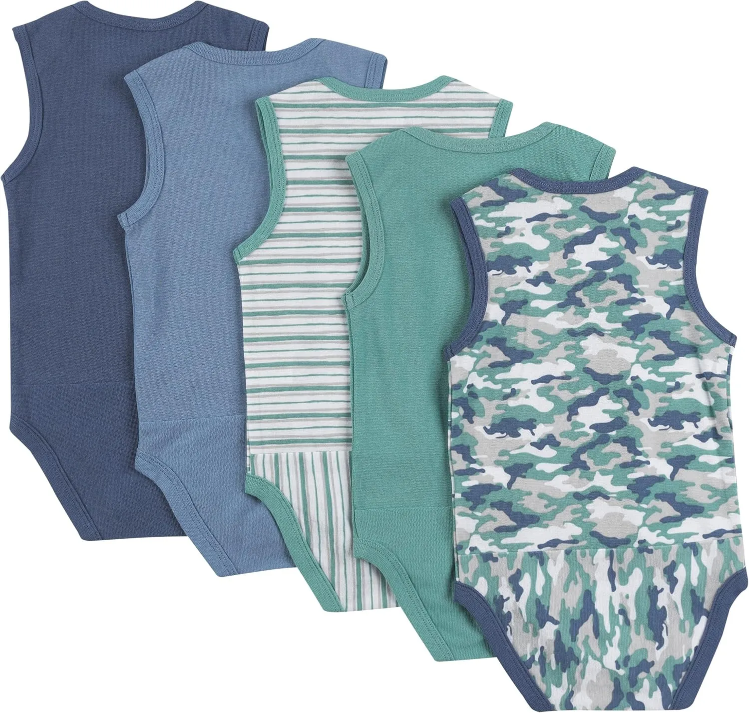 Hanes Baby and Toddler Ultimate Flexy Sleeveless Bodysuit (5 Pack)