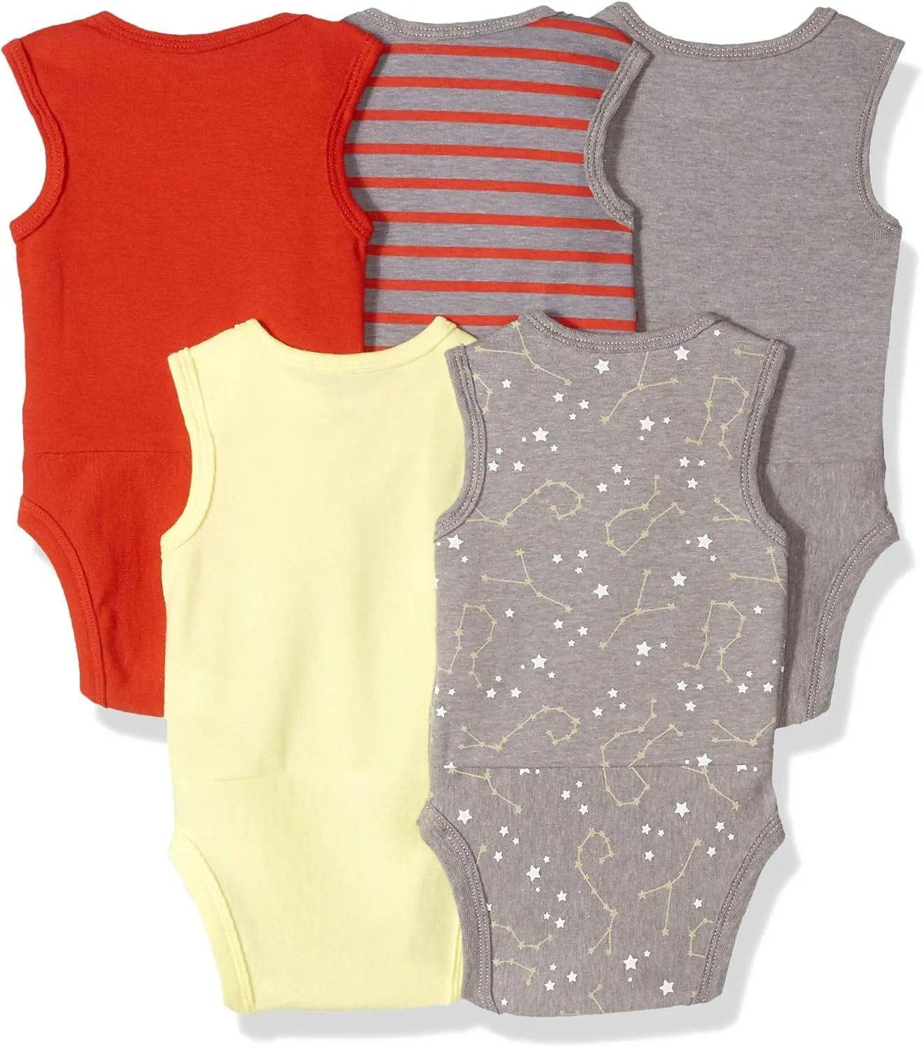 Hanes Baby and Toddler Ultimate Flexy Sleeveless Bodysuit (5 Pack)