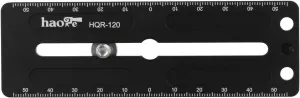 Haoge 120mm Multi-Purpose Long Quick Release Extender Rail Sliding Plate for Camera Tripod Ballhead Clamp fit Benro Arca Swiss Sunwayfoto