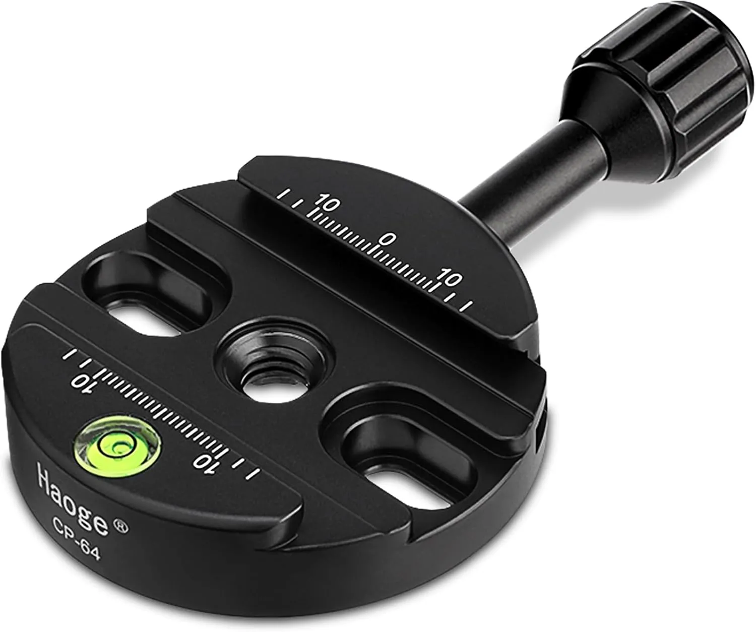 Haoge 64mm Screw Knob Clamp Adapter Mount for Quick Release QR Plate Camera Tripod Ballhead Monopod Ball Head Fit Arca Swiss