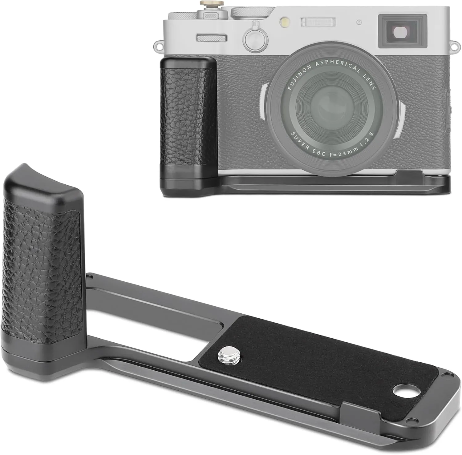 Haoge Handle Hand Grip for Fujifilm Fuji X100VI Camera L-Shape Grip HG-XVIB fit Arca Swiss Kirk RRS Quick Release Plate Camera Benro Bracket