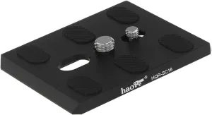 Haoge HQR-SC16 Camera QR Quick Release Plate for Sachtler DV 12, DV 15, Caddy, Video 18/20, Panorama Plus, Horizon Plus, Video 25 Plus, Video 18 Dutch Tripod Fluid Head Replace Touch & Go Plate 16