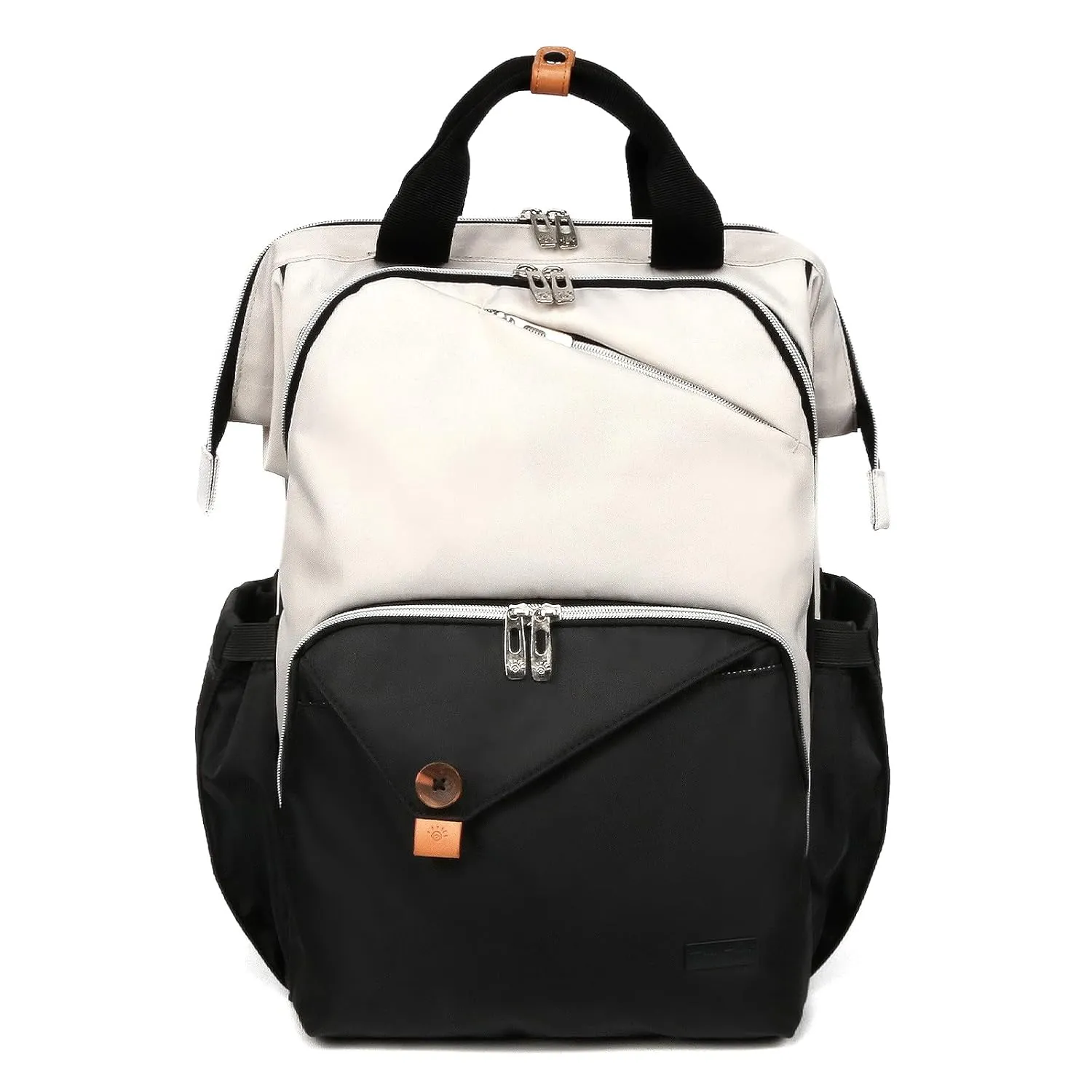 Hap Tim Baby Diaper Bag for Boys Girls, Large Backpack Diaper Bags with Double Compartments, Baby Registry Search Shower Gifts Stuff Newborn Must Haves（7340-BH）
