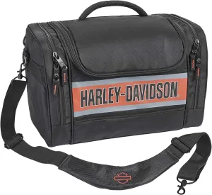 Harley-Davidson Trailblazer Hop Along Travel Duffel Bag - Black/Rust Vintage X-Large