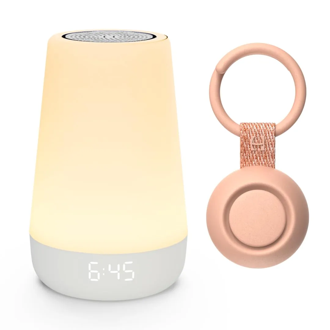 Hatch Baby Sleep Bundle: Home & Travel Sound Machines Includes Rest 2nd Gen and Portable Rest Go (Peach)