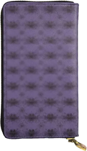Haunted Mansion Leather Wallet Long Zip Purse Card Phone Holder Case Clutch For Women & Men,Pu Leather
