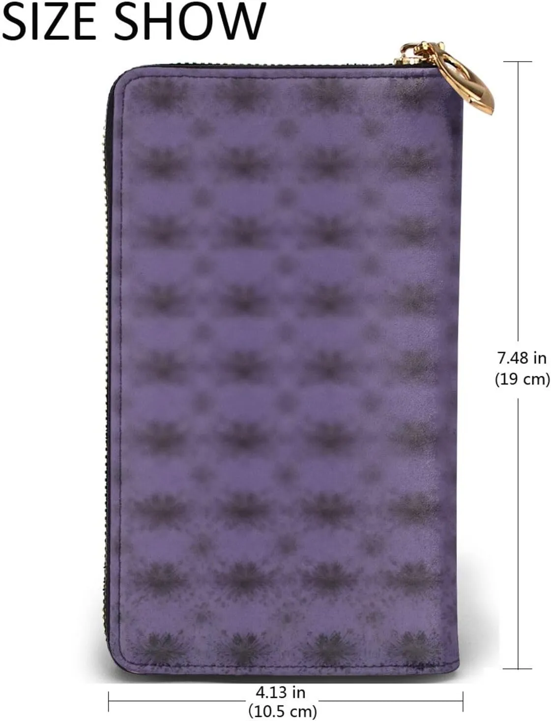Haunted Mansion Leather Wallet Long Zip Purse Card Phone Holder Case Clutch For Women & Men,Pu Leather