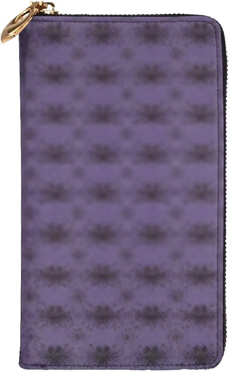 Haunted Mansion Leather Wallet Long Zip Purse Card Phone Holder Case Clutch For Women & Men,Pu Leather