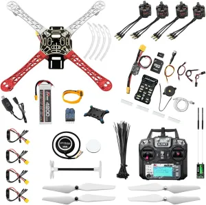 HAWK'S WORK F450 Drone Kit to build, DIY Quadcopter Set, Frame   Pixhawk   GPS   Power Module   ESC   Brushless Motor   Prop   Battery   RC Transmitter&Receiver   Accessory   Guild Book&Video(Latest Upgrade)
