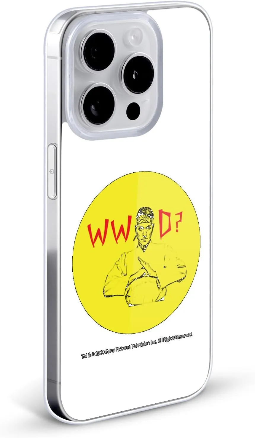 Head Case Designs Officially Licensed Cobra Kai John Lawrence WWD Composed Art Gel Case [Military Grade Protection] Compatible with Apple iPhone 14 Plus
