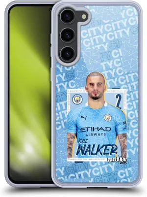 Head Case Designs Officially Licensed Manchester City Man City FC Kyle Walker 2020/21 First Team Gel Case [Military Grade Protection] Compatible with Samsung Galaxy S23  5G and MagSafe