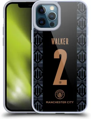 Head Case Designs Officially Licensed Manchester City Man City FC Kyle Walker 2020/21 Players Away Kit Group 2 Gel Case [Military Grade Protection] Compatible with Apple iPhone 12 Pro Max and MagSafe